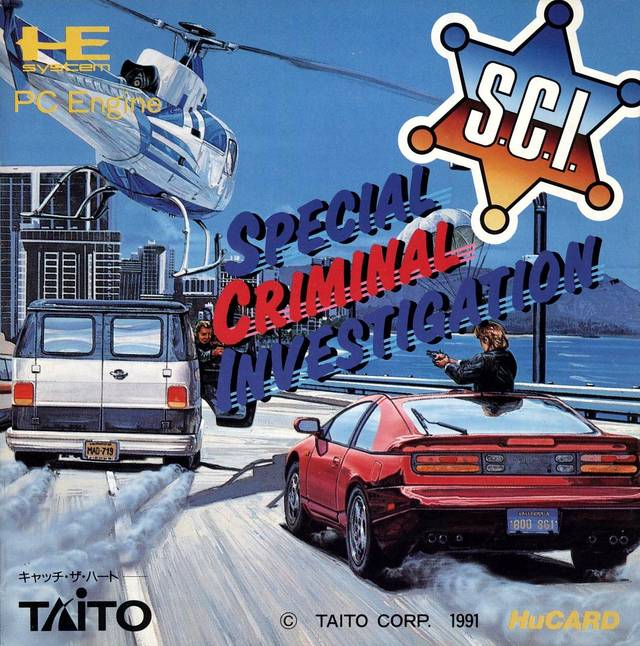 S.C.I.: Special Criminal Investigation box art for PC Engine